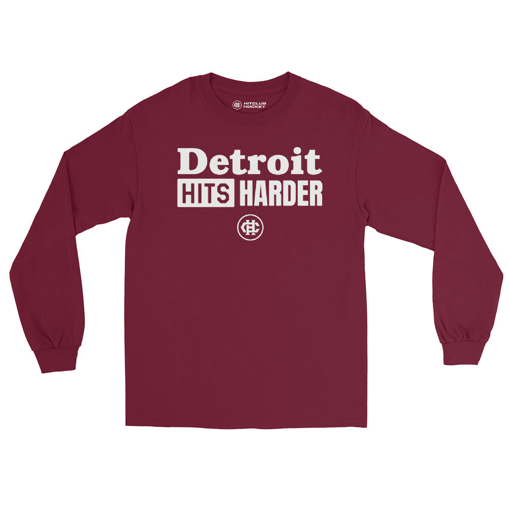 Detroit Hits Harder – Long Sleeve Tee