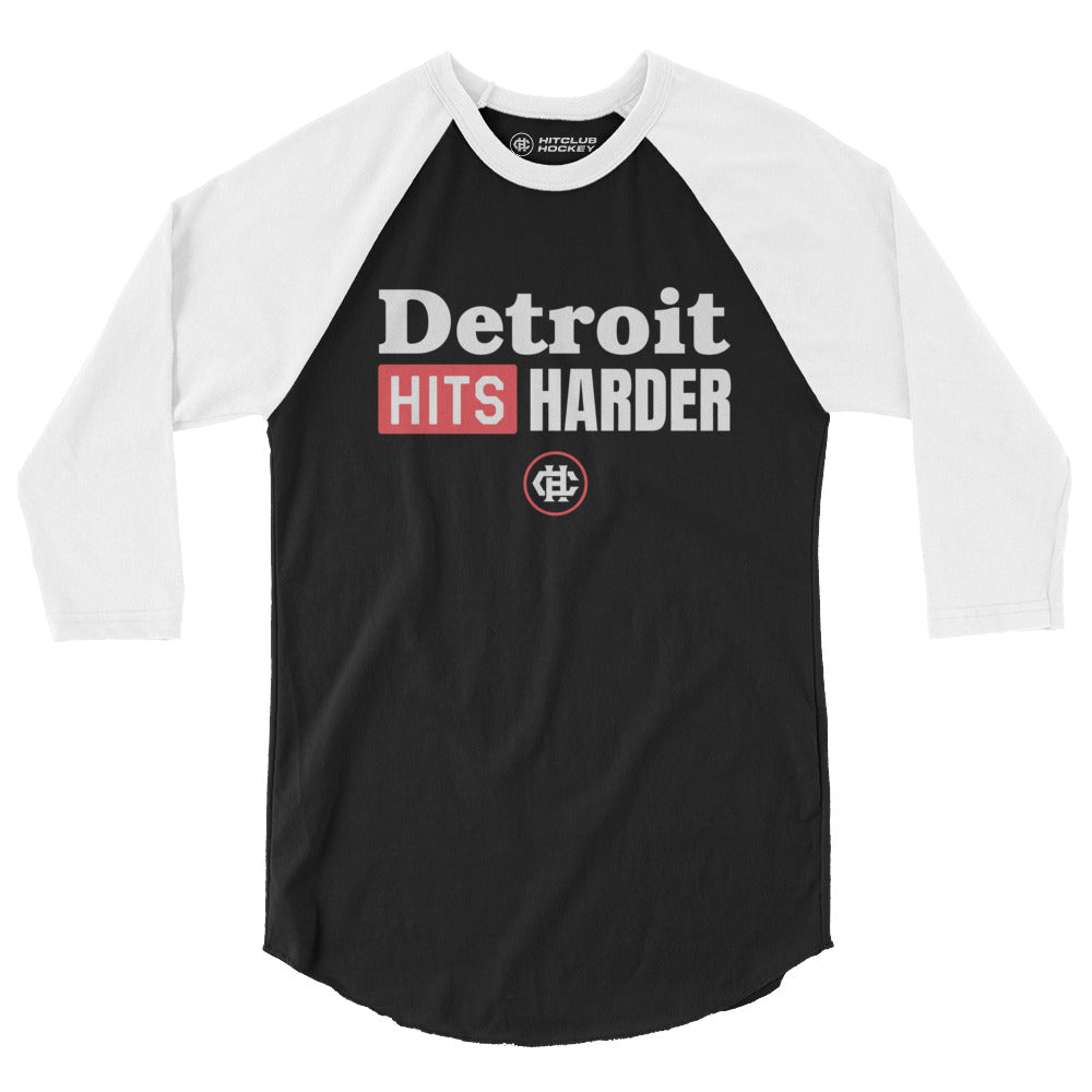 Detroit Hits Harder – 3/4 Sleeve Shirt