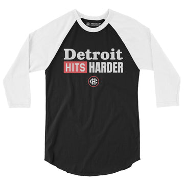 Detroit Hits Harder – 3/4 Sleeve Shirt