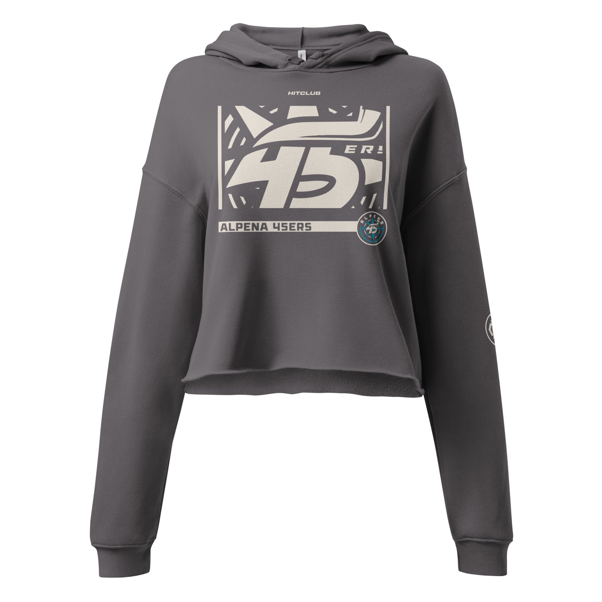 Alpena 45ers – Woman's Crop Top Hoodie